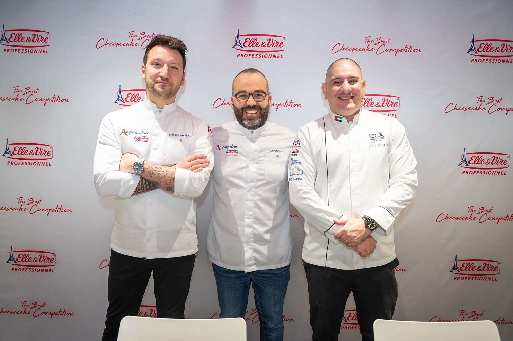 Brand Ambassadors Chef François Daubinet et Chef Karim Bourgi; and Chef Sergio Freitas.